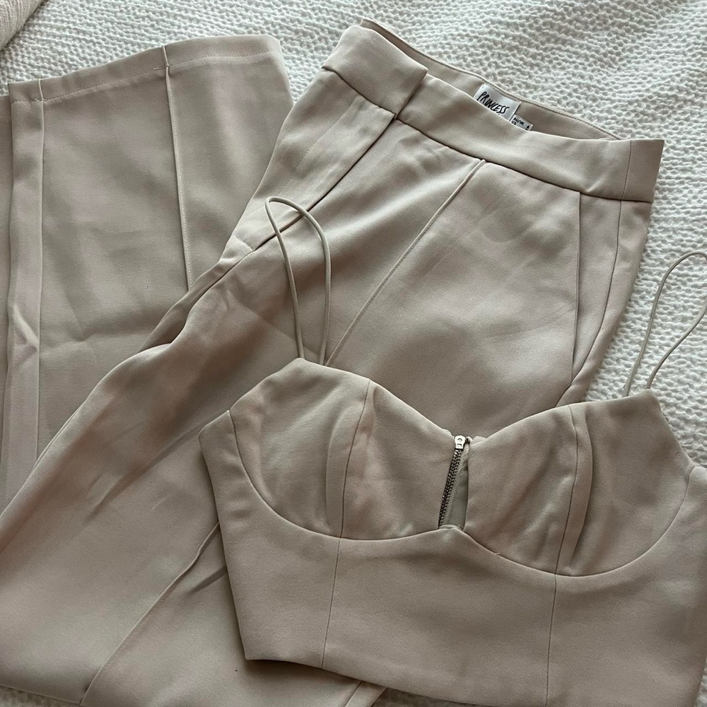 Princess Polly Cream Women's Pantsuit